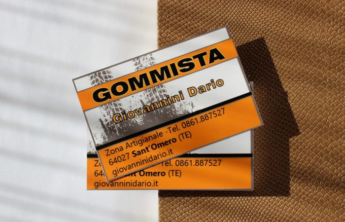 biglietto da visita gommista